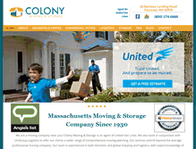 Tablet Screenshot of colonymovers.com